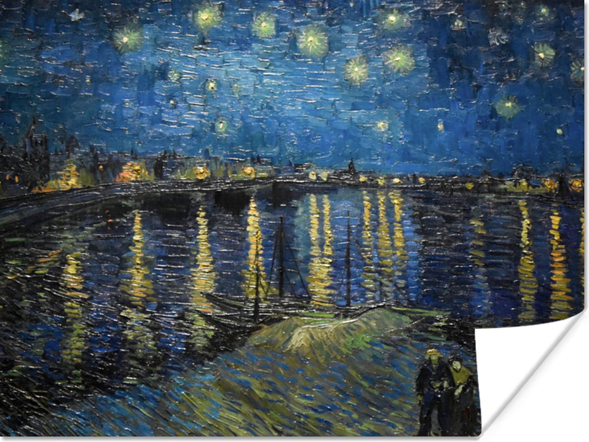 Poster Van Gogh - Brug - Oude meesters - 80x60 cm