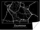 Poster Carte - Carte - Zaanstad - Plan de la ville - 120x90 cm