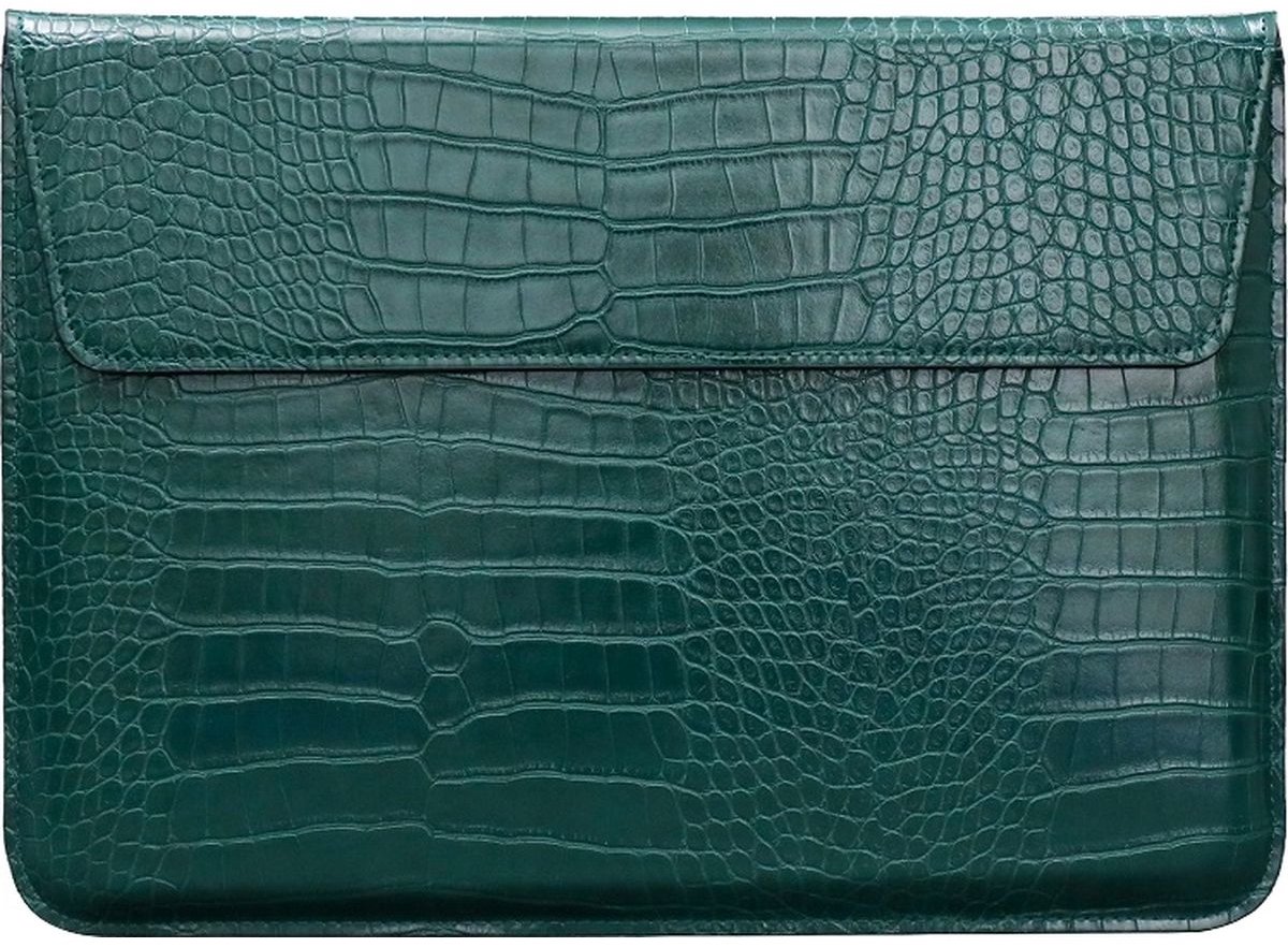 Mobigear Laptophoes geschikt voor Laptop | Mobigear Envelope Croco Sleeve 11 inch Laptop hoes - Groen