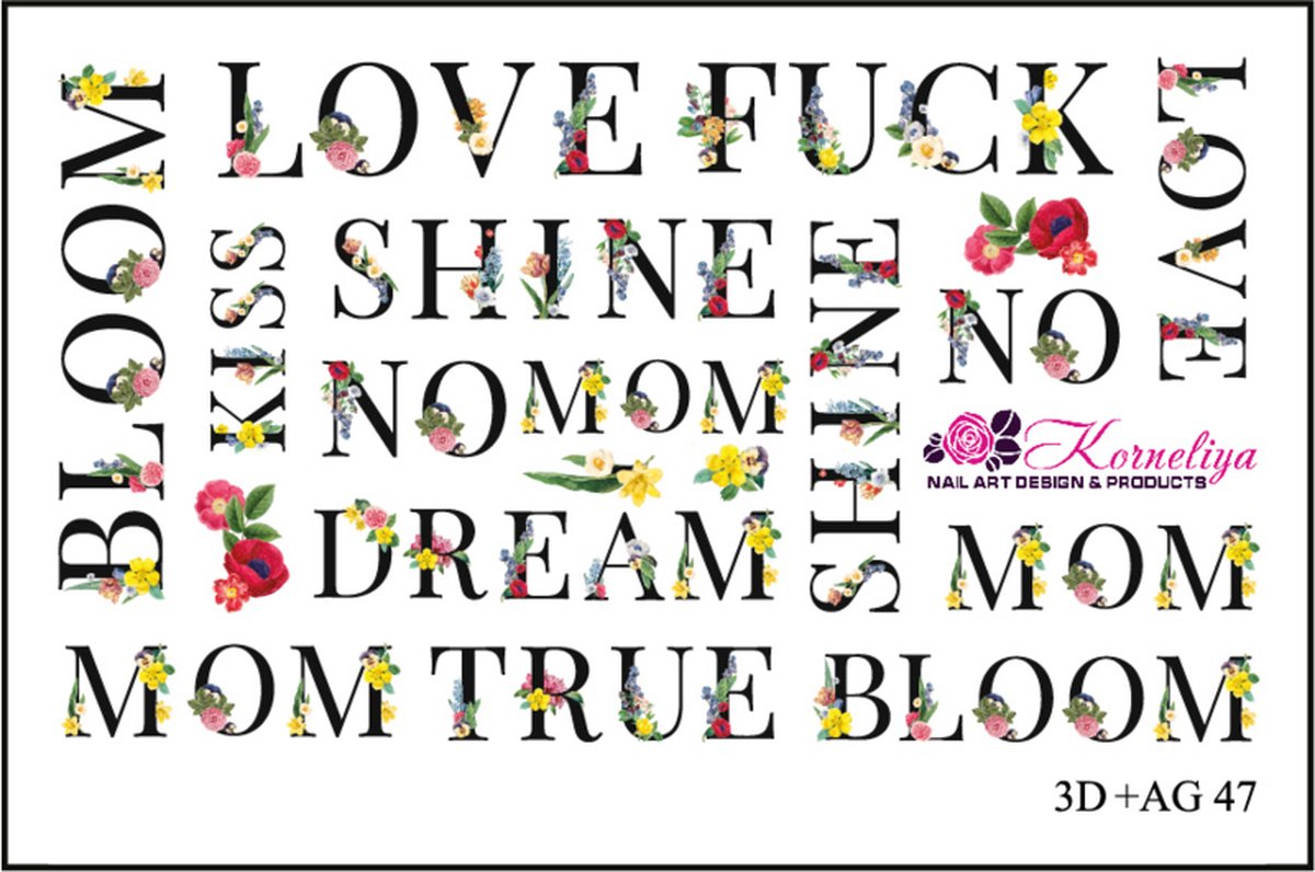 Goedkoopste Korneliya 3D AG 047 Waterdecal