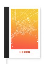 Notitieboek - Schrijfboek - Stadskaart - Hoorn - Nederland - Oranje - Notitieboekje klein - A5 formaat - Schrijfblok - Plattegrond