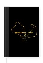 Notitieboek - Schrijfboek - Engeland - Formule 1 - Circuit - Notitieboekje klein - A5 formaat - Schrijfblok - Cadeau voor man