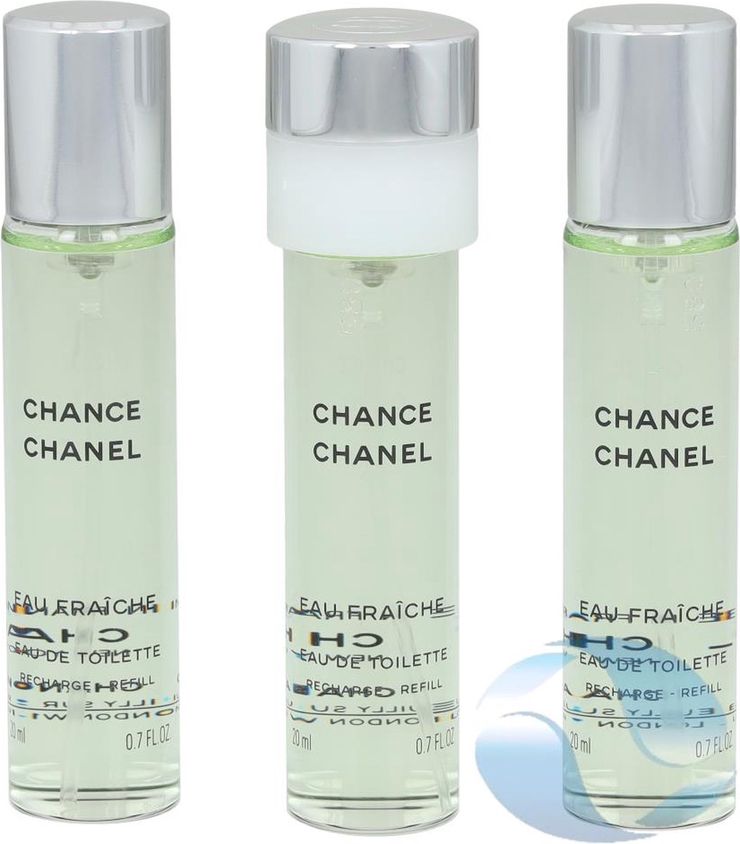 Chanel Chance Eau Fraiche Eau de Toilette Refill for Women 3 x 20 ml - VMD  parfumerie - drogerie