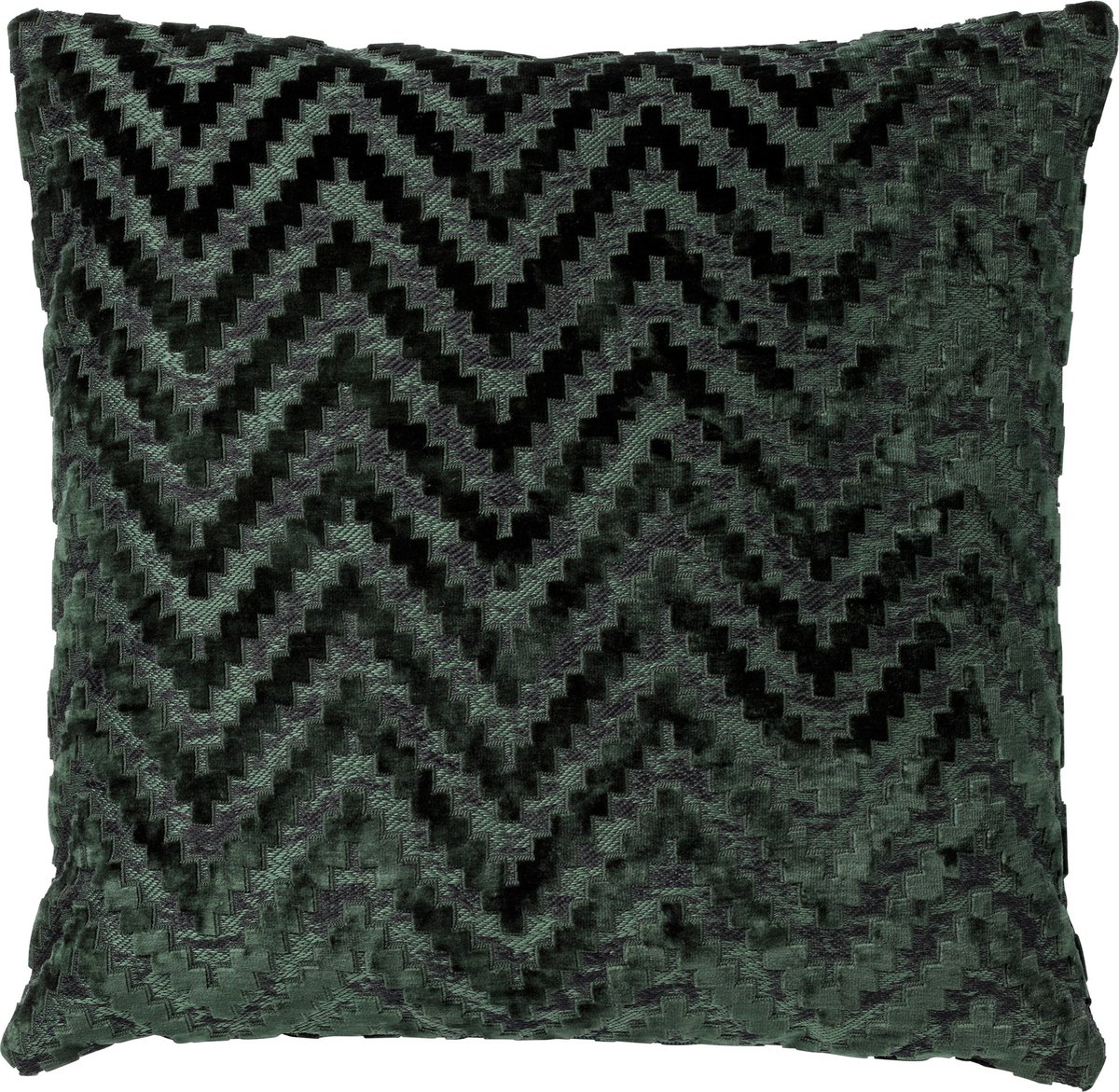 NANCY | sierkussen 45x45 cm | Mountain View | donkergroen | Hoii | met duurzame kussenvulling
