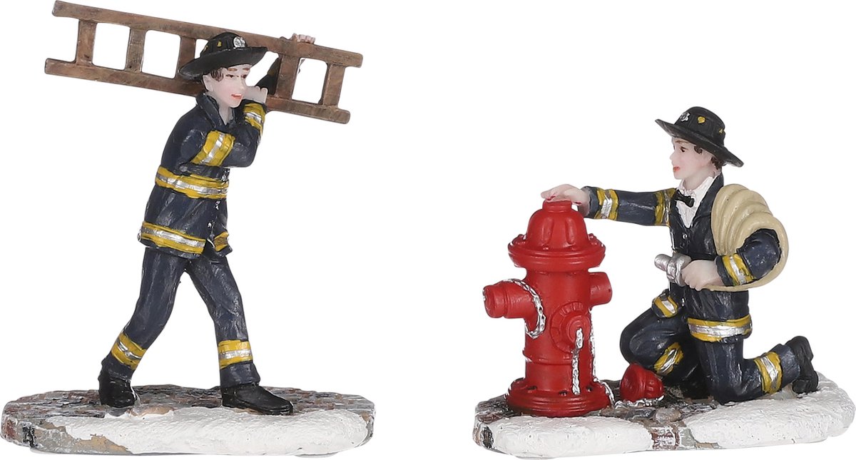 Luville - Firefighters 2 pieces - Kersthuisjes & Kerstdorpen