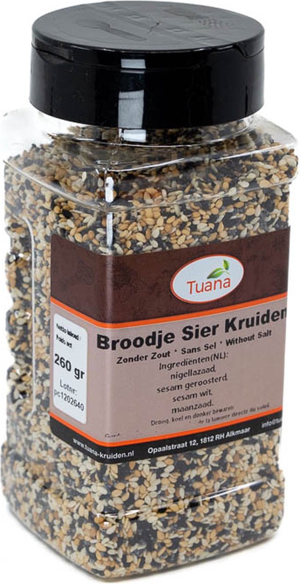 Goedkoopste Tuana Kruiden - Everything Bagel Seasoning - Strooibus 200 Gram - Kruiden Zonder Zout - MP-B-0008