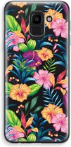 Case Company® - Hoesje geschikt voor Samsung Galaxy J6 (2018) hoesje - Tropisch 2 - Soft Cover Telefoonhoesje - Bescherming aan alle Kanten en Schermrand
