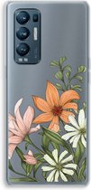 Case Company® - Hoesje geschikt voor Oppo Find X3 Neo hoesje - Floral bouquet - Soft Cover Telefoonhoesje - Bescherming aan alle Kanten en Schermrand