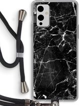 Case Company® - OnePlus 9 hoesje met Koord - Zwart Marmer - Telefoonhoesje met Zwart Koord - Bescherming aan alle Kanten en Over de Schermrand Case Company® - OnePlus 9 hoesje met Koord - Zwart Marmer - Telefoonhoesje met Zwart Koord - Bescherming aan alle Kanten en Over de Schermrand