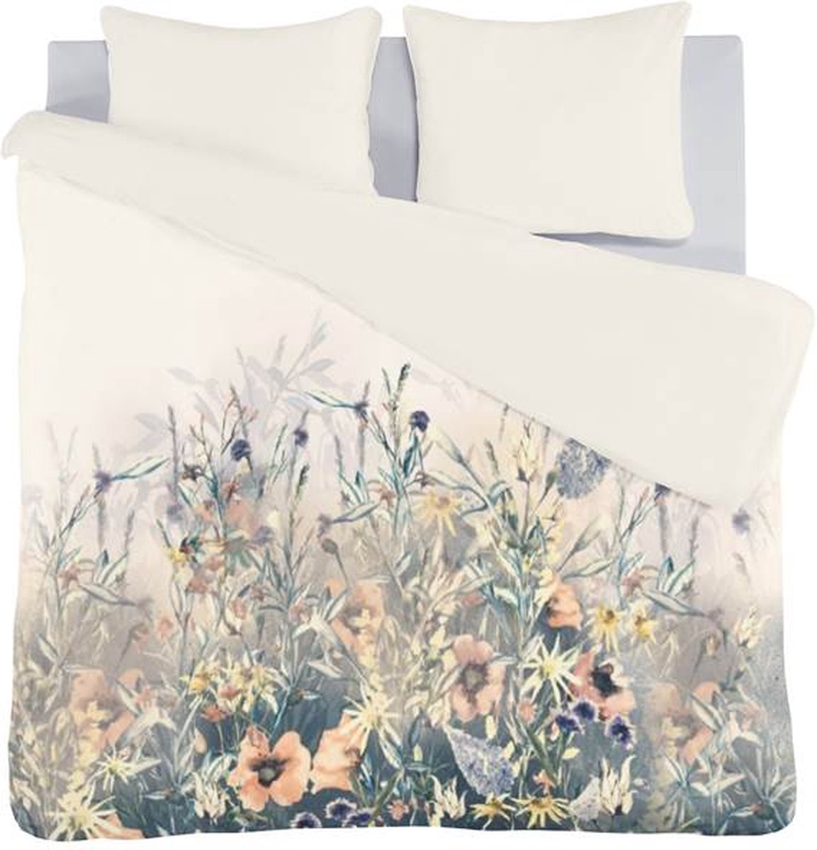 iSeng Fay Dekbedovertrek - Tweepersoons - 2-persoons (200x200/220 cm + 2 slopen) - Ecru