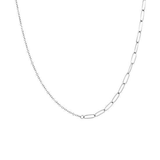 iXXXi-Jewelry-Square Slim-Zilver-dames-Collier-45 cm