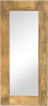 vidaXL Miroir 50x110 cm Miroir en bois de manguier et Glas - Miroir Vintage - Miroir mural - Miroir en Wood de Mango - Miroir ovale - Miroir de salon - Miroir de salle de bain