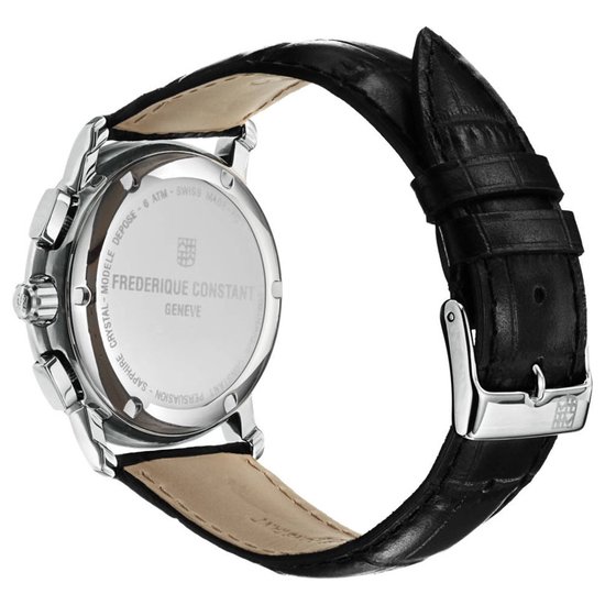 Frédérique Constant Classics FC-292MC4P6 Horloge - Leer - Zwart - Ø 40 mm