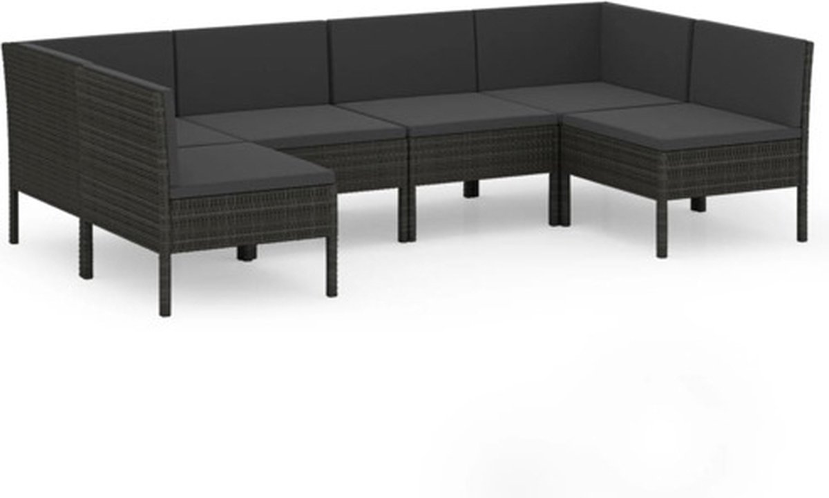 Vidaxl Loungeset Zwart Lounge Set