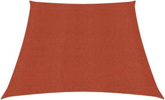 VDXL Zonnezeil 160 g/m² 3/4x2 m HDPE terracottakleurig