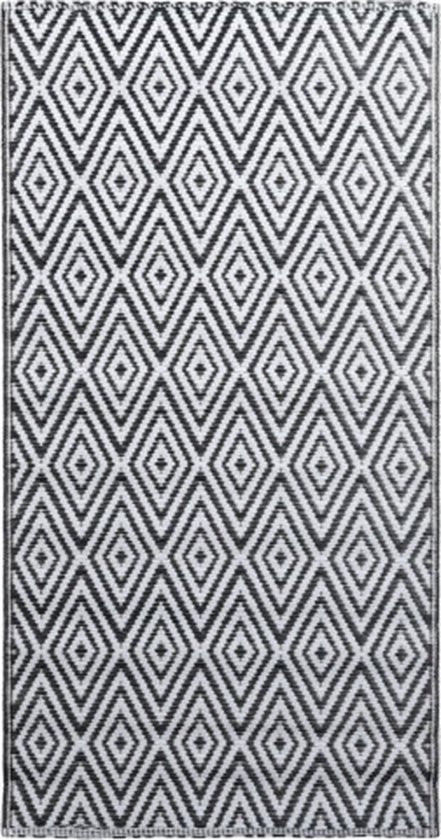 vidaXL-Buitenkleed-120x180-cm-PP-wit-en-zwart