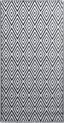 vidaXL - Buitenkleed - 120x180 - cm - PP - wit - en - zwart