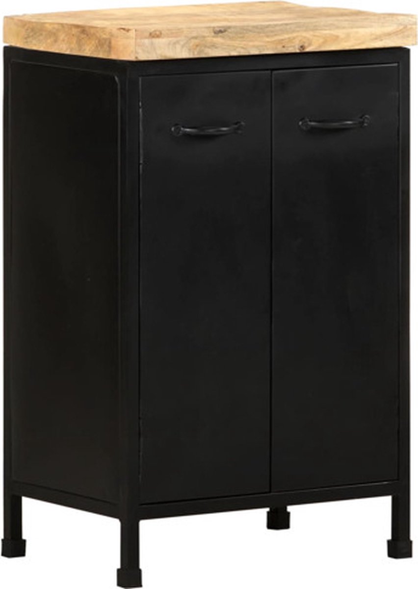 vidaXL - Dressoir - 47x35x76 - cm - ruw - mangohout