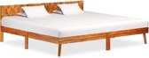 vidaXL - Bedframe - massief - sheeshamhout - 200x200 - cm