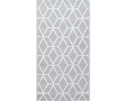 vidaXL - Buitenkleed - ARAKIL - 160x230 - cm - PP - grijs
