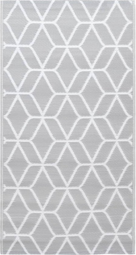 vidaXL - Buitenkleed - ARAKIL - 160x230 - cm - PP - grijs