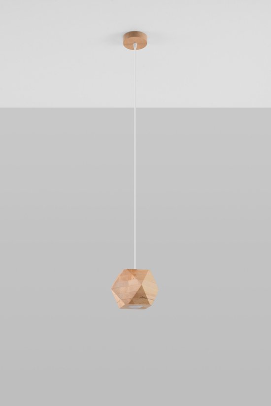 Hanglamp Houtachtig Natuurlijk - Hanglampen - Woonkamer Lamp - GU10 - Bruin