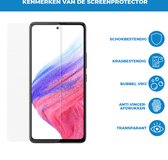 Case2go - Screenprotector voor Samsung Galaxy A53 - Tempered Glass - Case Friendly - Transparant