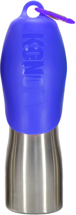 Kong h2o drinkfles rvs blauw (740 ML)