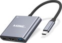 A-KONIC USB C Hub 3 in 1 – 4K HDMI – USB-C Opladen