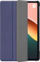 Xiaomi Pad 5 Bookcase hoesje - Just in Case - Effen Blauw - Kunstleer