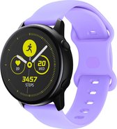 Siliconen bandje - geschikt voor Samsung Galaxy Watch 6 / Watch 6 Classic / Watch 5 / Watch 5 Pro / Watch 4 / Watch 4 Classic / Watch 3 41 mm / Active / Active 2 / Watch 42 mm - lila