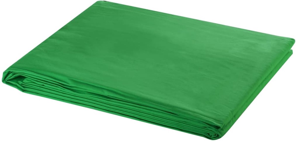 VidaLife Achtergrond chromakey 600x300 cm katoen groen