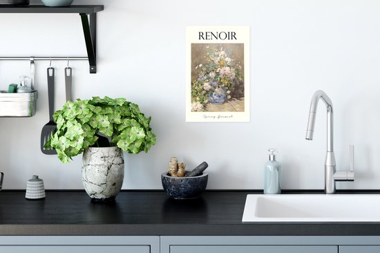 Poster Schilderij - Renoir - Spring bouquet - 20x30 cm