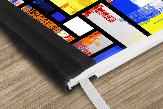 Carnet - Carnet d'écriture - Arc-en-ciel - Mondrian - Patrons - Carnet - Format A5 - Bloc-notes