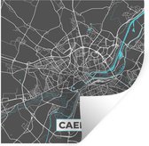 Stickers Stickers muraux - Caen - France - Carte - Carte - Plan de la ville - 50x50 cm - Film adhésif