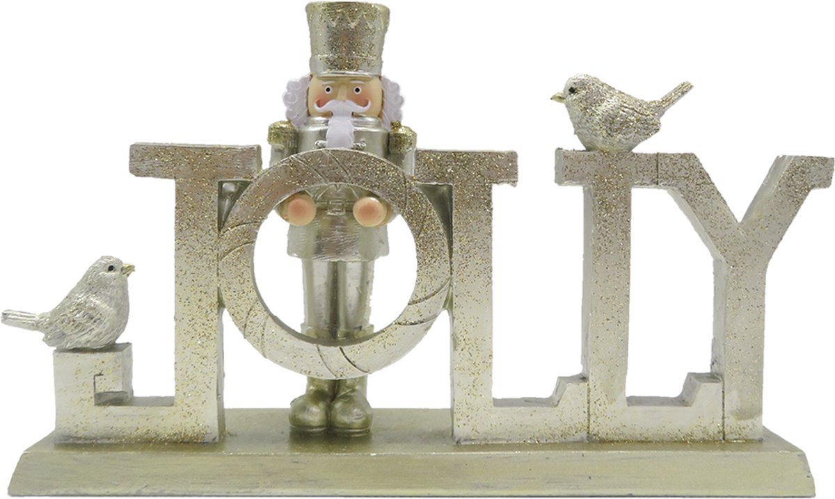 Beeld Notenkraker 18 cm Goudkleurig Kunststof
