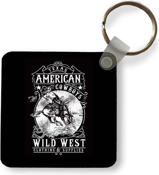Sleutelhanger - Uitdeelcadeautjes - Mancave - Western - Retro - Cowboy - Plastic