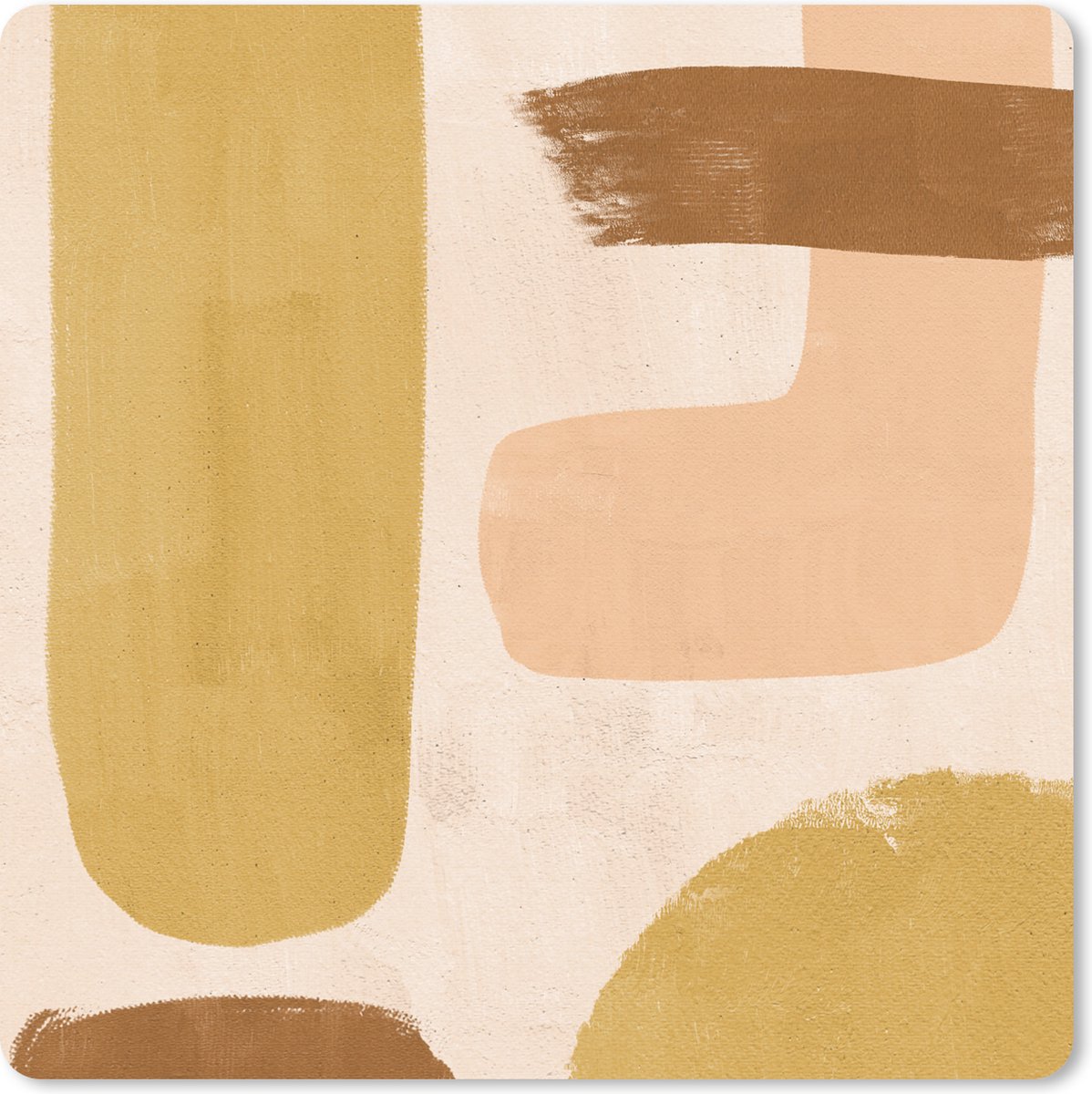 Muismat 20x20 cm - Mousepad Abstract - Pastel - Boho - Muismatten