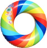 Intex Zwemband - REGENBOOG – LGBTQ fleurige opblaasbare zwemring Regenboogvlag - 90 cm - L4007