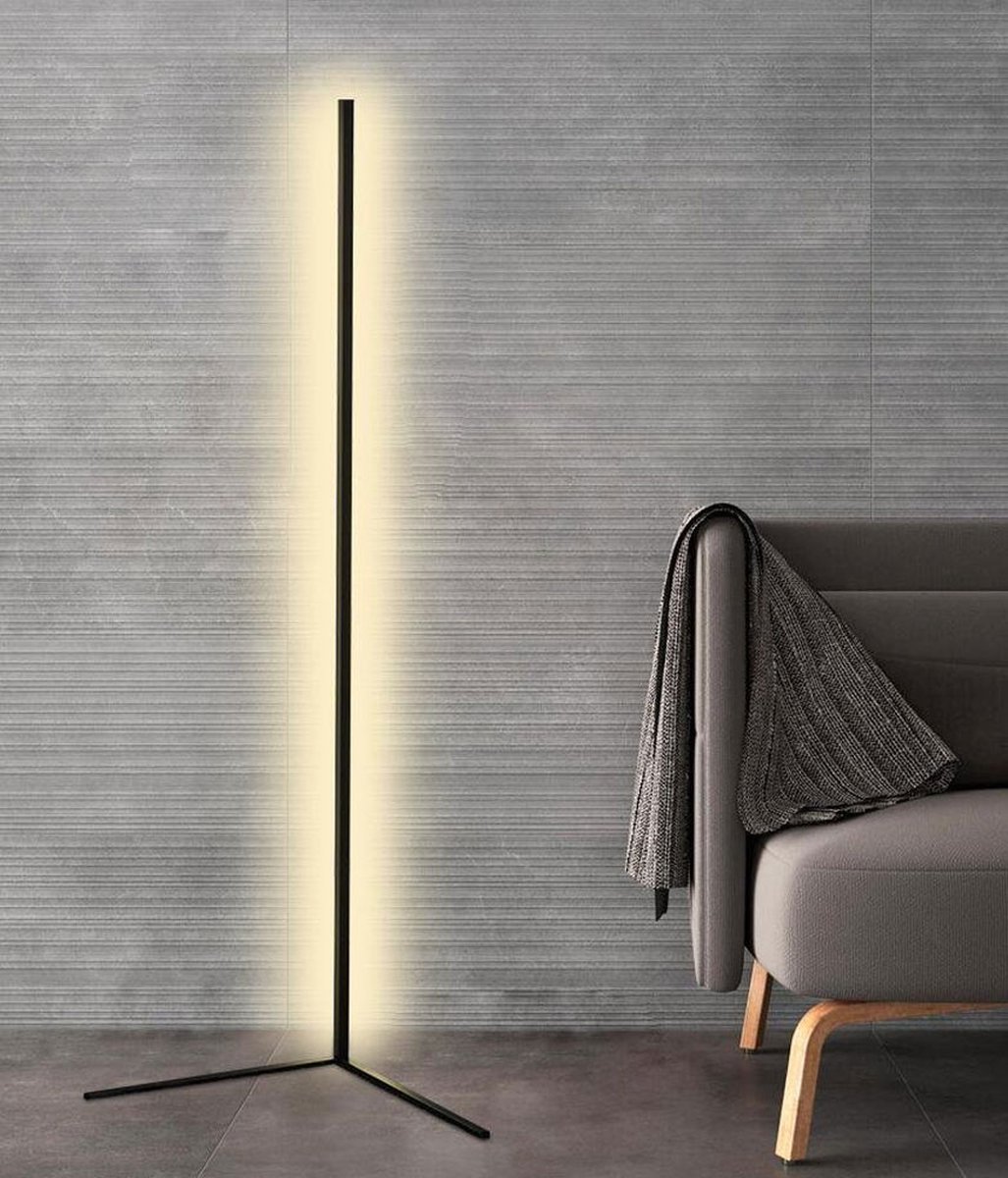 MELILI Moderne LED Vloerlamp-Hoeklampk-floor lamp-Staande Lamp-warm wit 4000k-Steerverlichting-LED woonkamer licht