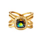 Melano Vivid Autumn Elegance Ring Set - Goudkleurig - Dames - Maat 48