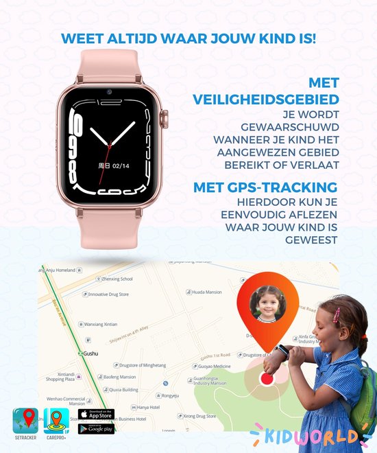 Kiddowz Smartwatch enfants - Montre enfant - 5 à 12 ans - avec caméra,  filtres et 26