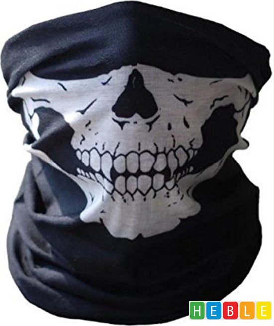 *** Ruffneck Skull Motor Bandana - Mondkap de moto - Ski Plein air Sport - Skull Scarf - par Heble® ***