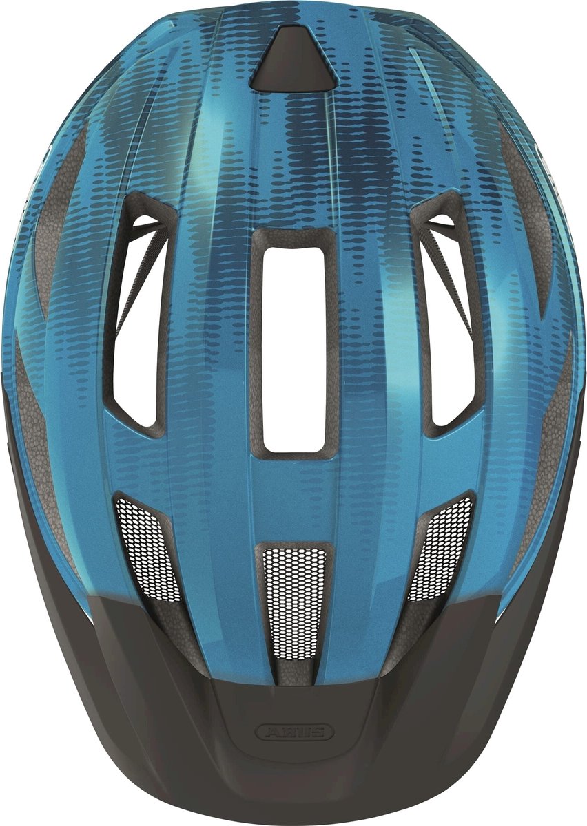 Fietshelm ABUS MACATOR steel blue M - 52-58 cm - blauw - Geschikt voor gebruik op elektrische fietsen - stadsfietsen - 300 g – foto 6