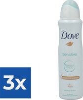 Dove Deodorant Spray Sensitive 150ml - Voordeelverpakking 3 stuks