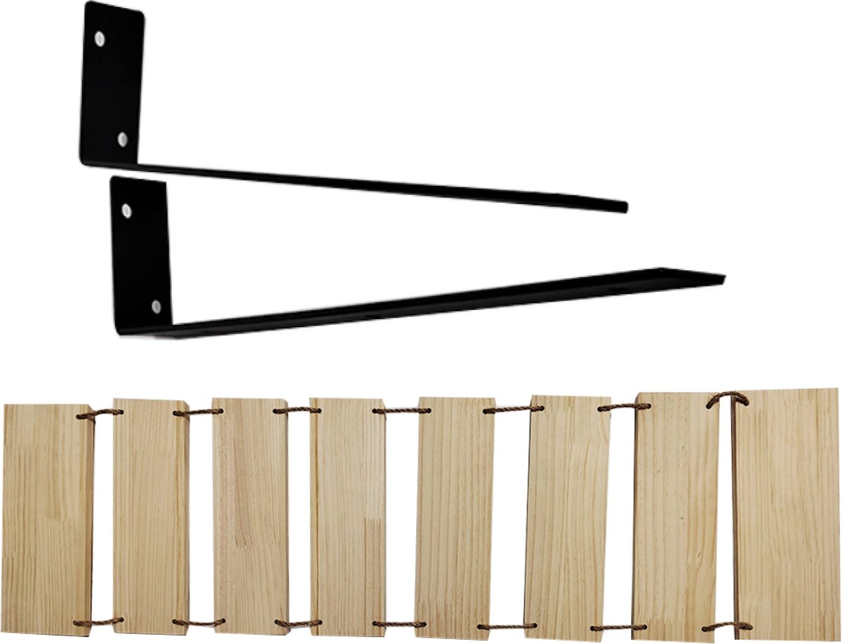 Navaris klimwand voor katten - Klimmuur van drie plateaus - Wandmeubel met antislip sisalmat - Eenvoudig te installeren kattenspeelgoed