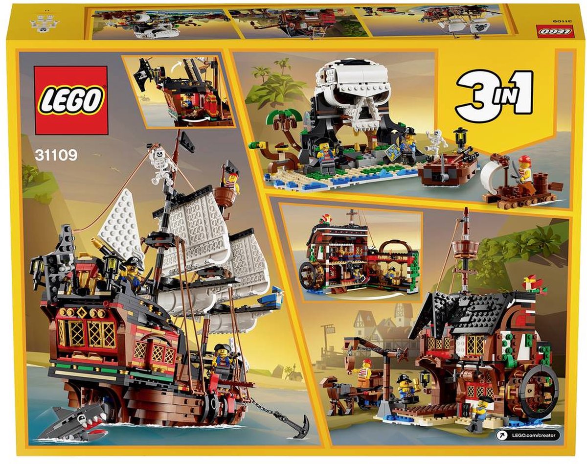 LEGO Creator 31109 pas cher, Le bateau pirate