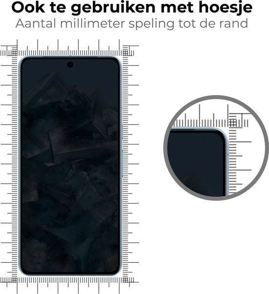 Protecteur d'écran Google Pixel 8 Pro en Glas trempé à couverture complète - Protecteur d'écran Google Pixel 8 Pro en Tempered Glass de confidentialité