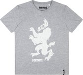 Fortnite T-shirt met korte mouw - grijs - Maat 164