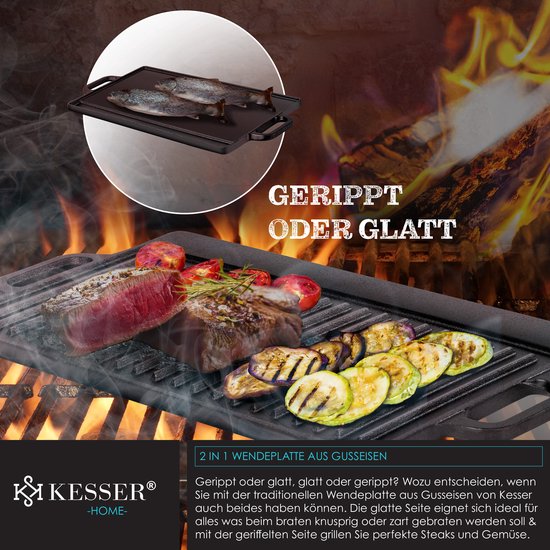 holz4home® Dutch Oven Set [9L, Met voeten] I Ingebrande gietijzeren vuurpot I Stoofpot met deksellifter en accessoires I Dopf kookpot/braadpan voor tuin, kampvuur, camping